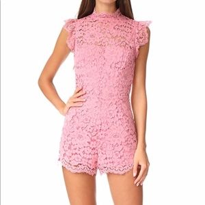Pink Lace Romper